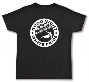 Fairtrade T-Shirt: Good night white pride - Space Invaders