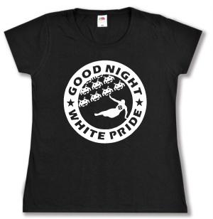 tailliertes T-Shirt: Good night white pride - Space Invaders