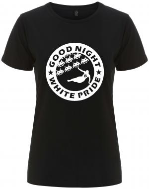tailliertes Fairtrade T-Shirt: Good night white pride - Space Invaders
