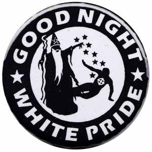 25mm Button: Good night white pride - Zauberer