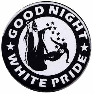 37mm Button: Good night white pride - Zauberer