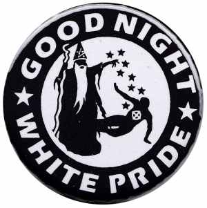 50mm Button: Good night white pride - Zauberer