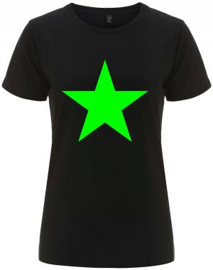 tailliertes Fairtrade T-Shirt: Grüner Stern
