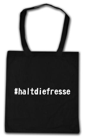 Baumwoll-Tragetasche: #haltdiefresse