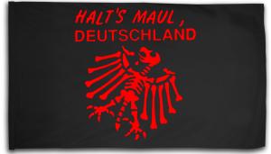 Fahne / Flagge (ca. 150x100cm): Halt's Maul Deutschland