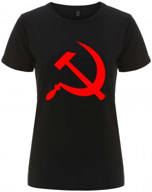 tailliertes Fairtrade T-Shirt: Hammer und Sichel