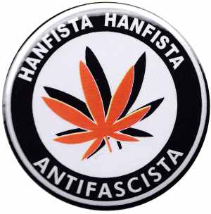 25mm Button: Hanfista Hanfista Antifascista