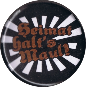 37mm Button: Heimat halt's Maul
