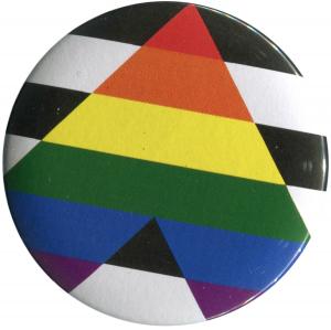 50mm Magnet-Button: Heterosexuell/ Straight Ally