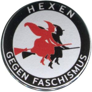 25mm Button: Hexen gegen Faschismus (rot/schwarz)