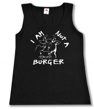 tailliertes Tanktop: I am not a burger