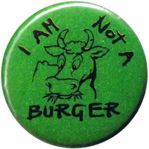 25mm Magnet-Button: I am not a burger