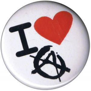 25mm Magnet-Button: I love Anarchy