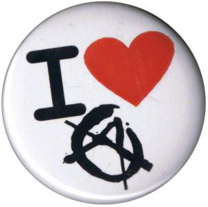 50mm Magnet-Button: I love Anarchy
