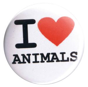 37mm Button: I love animals