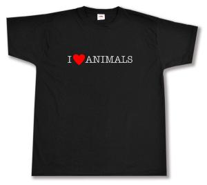 T-Shirt: I love Animals