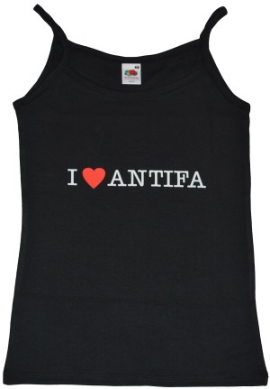 Trägershirt: I love Antifa
