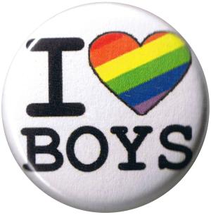25mm Button: I love Boys
