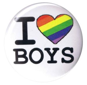 37mm Button: I love Boys