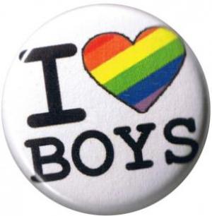 50mm Magnet-Button: I love Boys