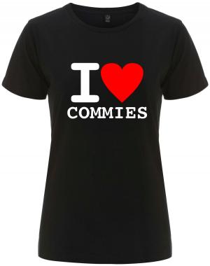 tailliertes Fairtrade T-Shirt: I love commies