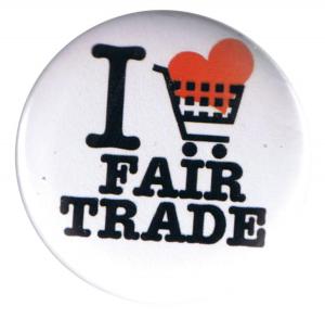 25mm Button: I love fairtrade