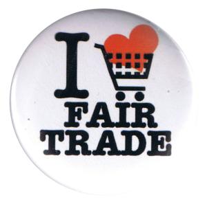 37mm Button: I love fairtrade