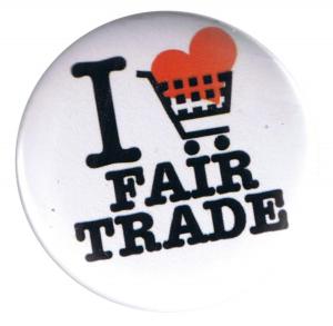 50mm Button: I love fairtrade