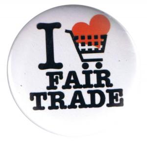 50mm Button: I love fairtrade