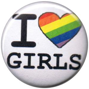 25mm Button: I love Girls
