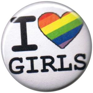 50mm Magnet-Button: I love Girls