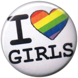 37mm Magnet-Button: I love Girls