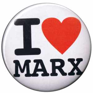 25mm Button: I love Marx