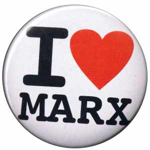 37mm Magnet-Button: I love Marx