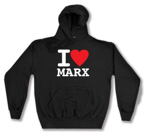 Kapuzen-Pullover: I love Marx