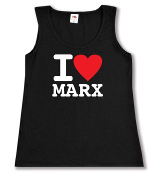 tailliertes Tanktop: I love Marx