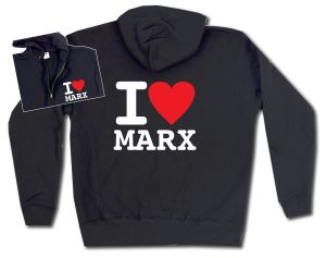 Kapuzen-Jacke: I love Marx