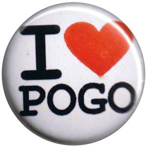 37mm Magnet-Button: I love Pogo