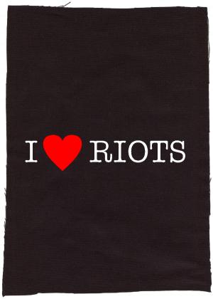 Rückenaufnäher: I love Riots