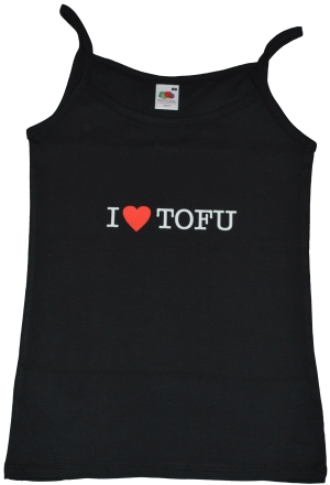 Trägershirt: I love Tofu