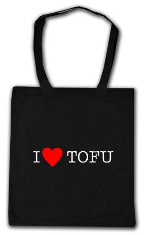 Baumwoll-Tragetasche: I love Tofu