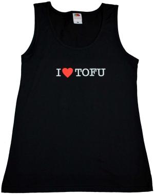 tailliertes Tanktop: I love Tofu
