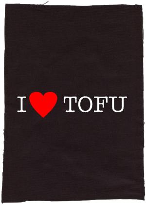 Rückenaufnäher: I love Tofu