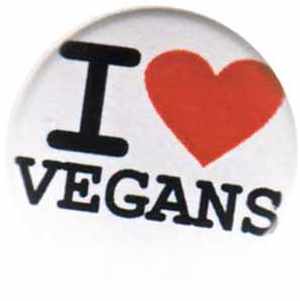 50mm Magnet-Button: I love vegans