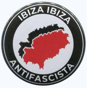 37mm Magnet-Button: Ibiza Ibiza Antifascista
