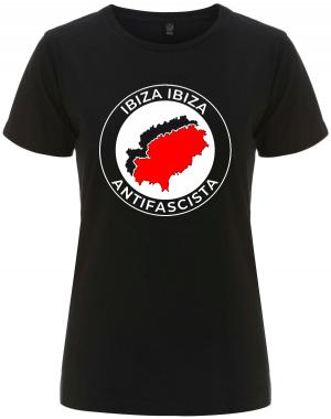 tailliertes Fairtrade T-Shirt: Ibiza Ibiza Antifascista