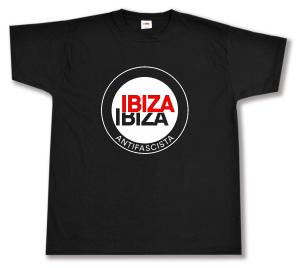 T-Shirt: Ibiza Ibiza Antifascista (Schrift)