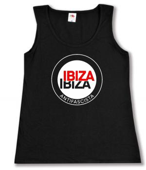 tailliertes Tanktop: Ibiza Ibiza Antifascista (Schrift)