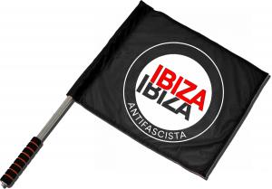 Fahne / Flagge (ca. 40x35cm): Ibiza Ibiza Antifascista (Schrift)