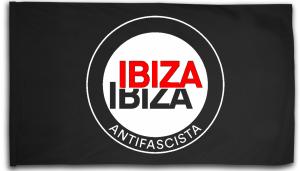 Fahne / Flagge (ca. 150x100cm): Ibiza Ibiza Antifascista (Schrift)